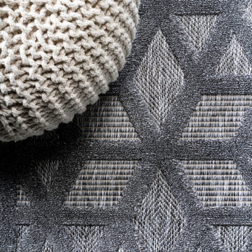 Talaia Neutral Geometric Indoor/outdoor Area Rug
